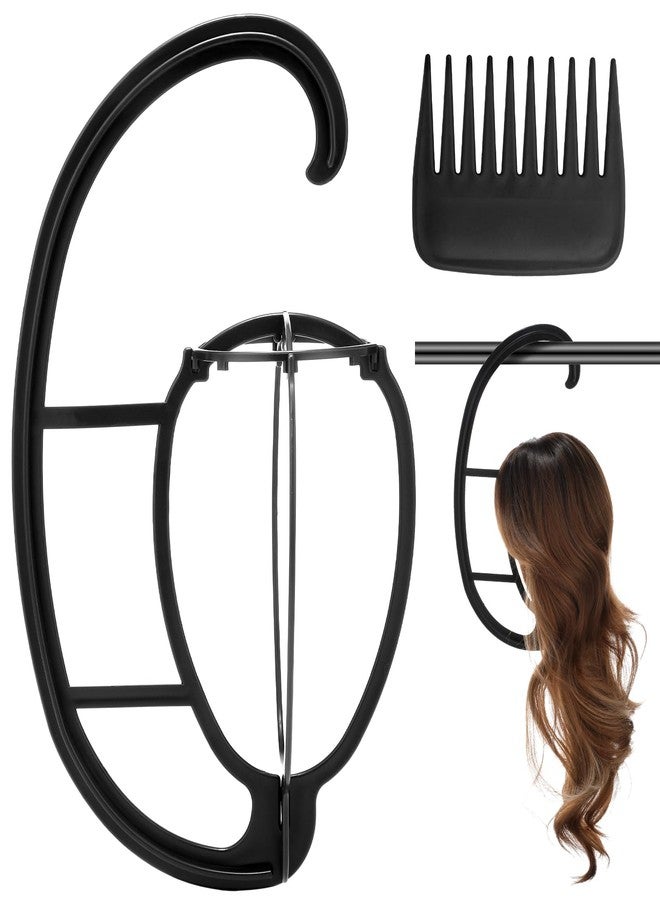 ProSuites Wig Head Stand with Wig Brush Comb, Travel Wig Holder Comb Set for for Women Multiple Wigs - Image 1